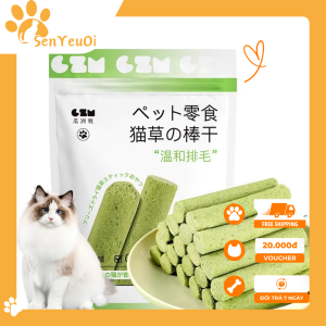 Que Catnip Sen Yêu Ơi CN01 – Phần thưởng ngon miệng cho mèo, giúp sạch răng, thơm miệng, hỗ trợ tiêu búi lông, đóng gói 6 que.