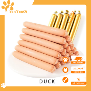Xúc xích dinh dưỡng Sen Yêu Ơi SX01 – Thức ăn bổ dưỡng, thơm ngon dành cho thú cưng, trọng lượng 15g, phù hợp cho chó mèo.